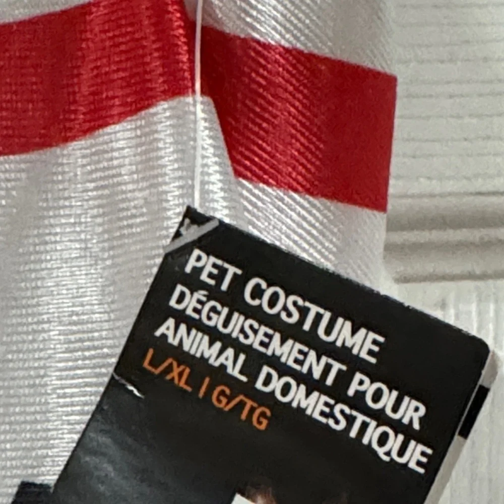 Pup Seltzer Dog Costume - Red and White l/xl